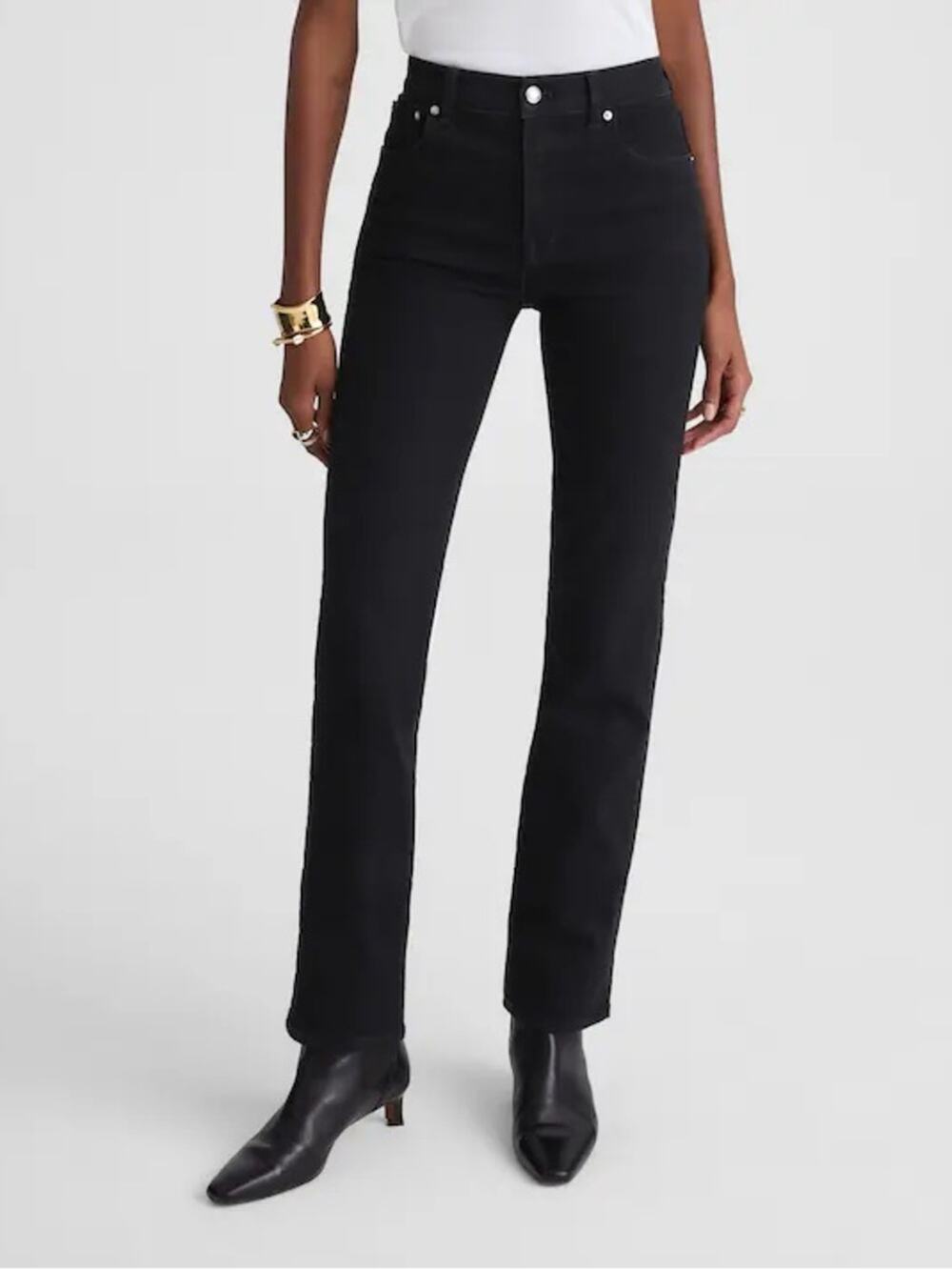 Madewell The Longline Straight Jean in black Size 29